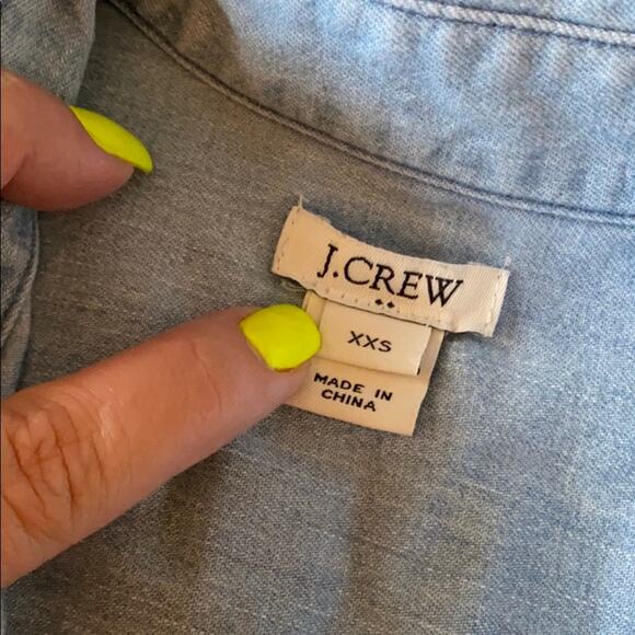J CREW FACTORY EUC Lt chambray shirt - Picture 5 of 5